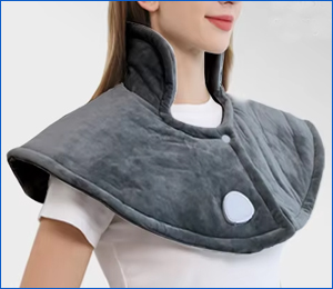 Best Quality Flannel Electric Neck Heating Pad Wearable and Washable with Temperature Control Warmer for Shoulders